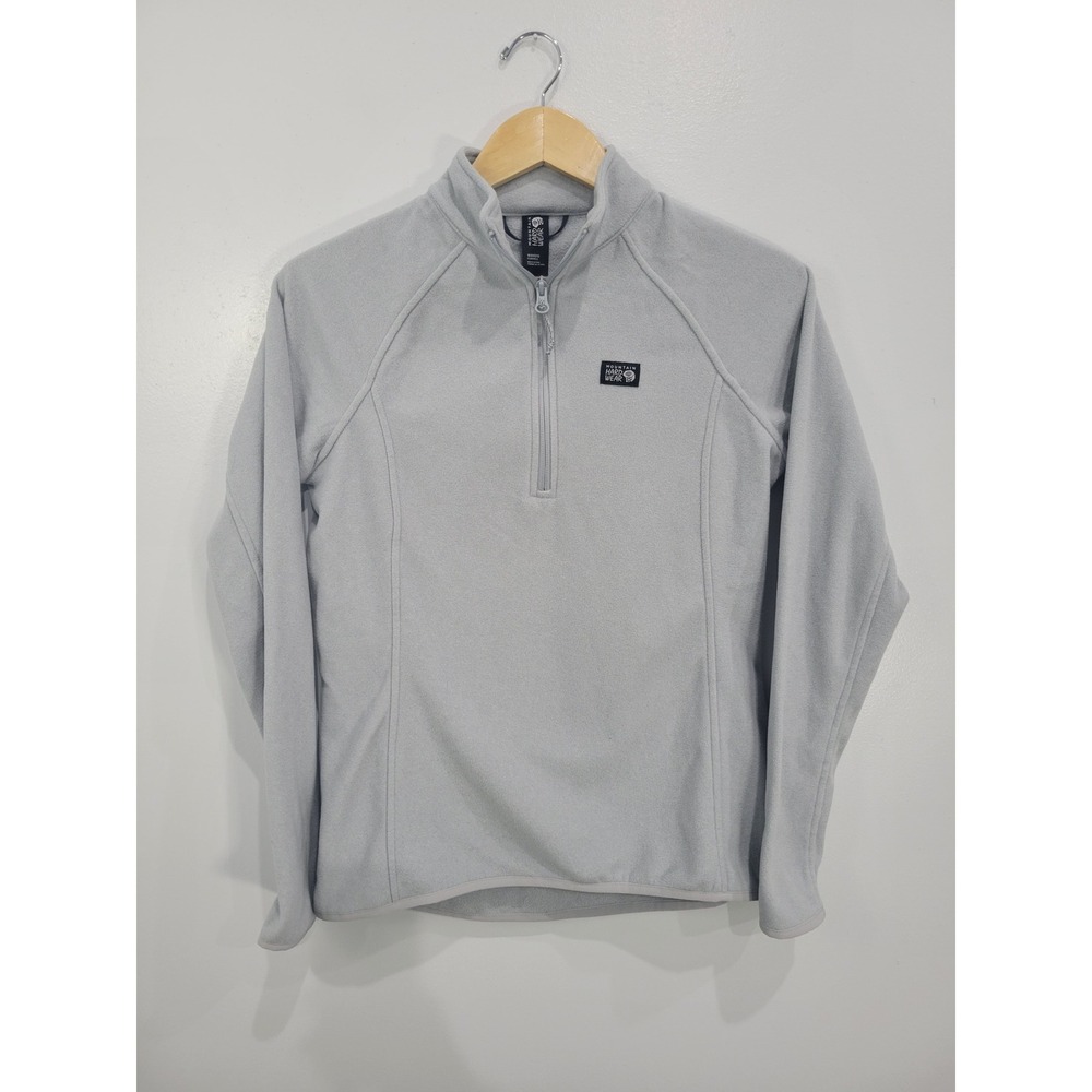 Mountain Hardwear Womens‎ Microchill 2.0 Quarter Zip Fleece Gray OL0211 Small